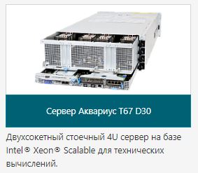 Сервер Аквариус T67 D30